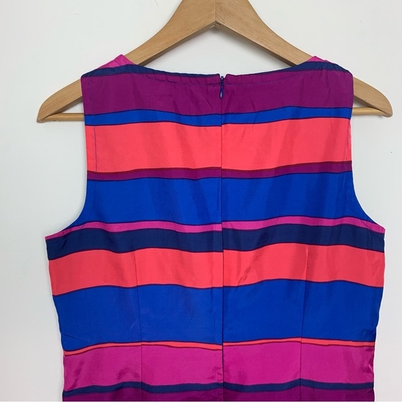 Talbots Striped Tafetta Sheath Dress - Picture 7 of 9
